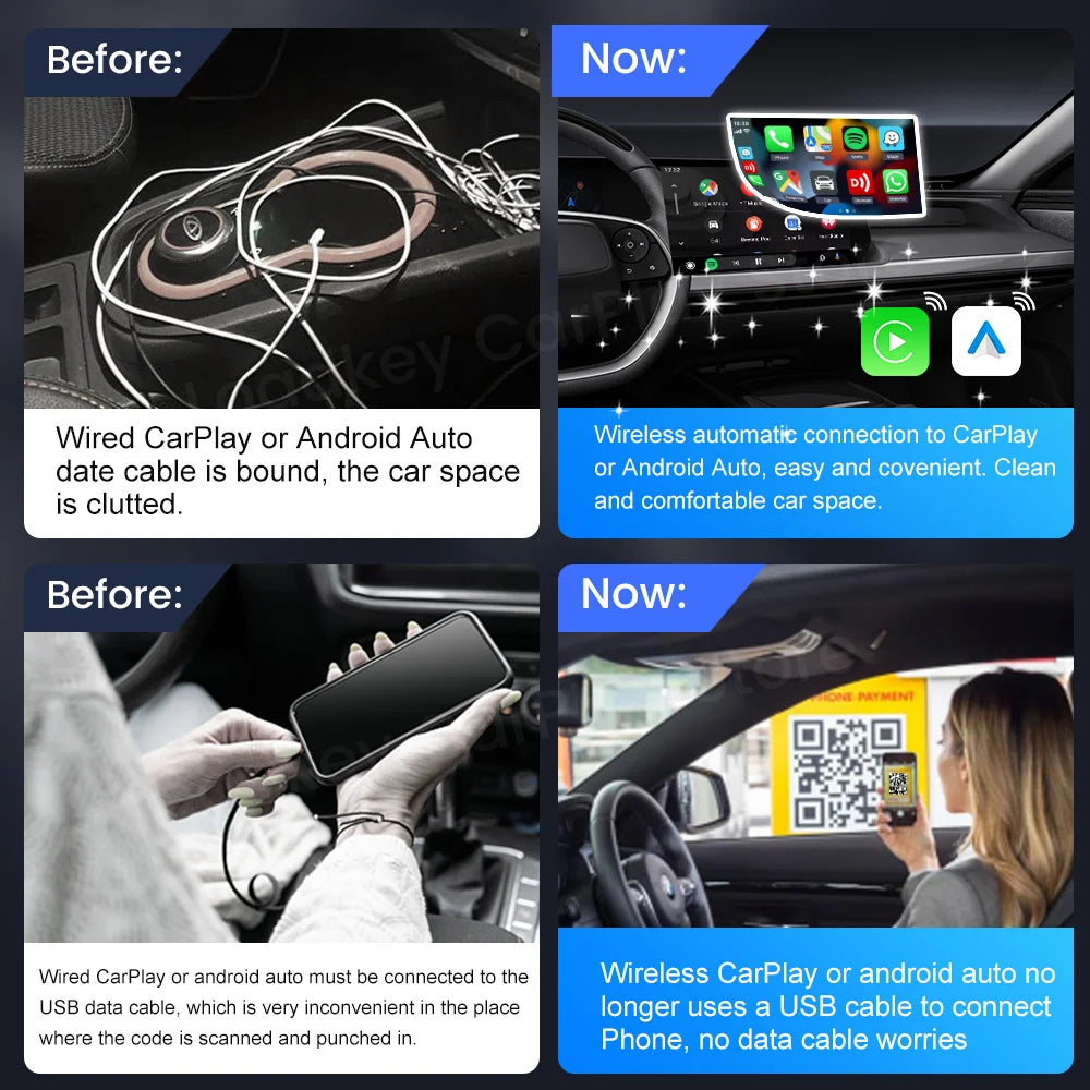 CarlinKit 5.0 & CarlinKit 4.0 Wireless CarPlay e Android Auto